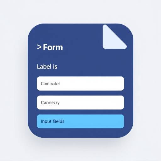 Icono de formulario con etiquetas