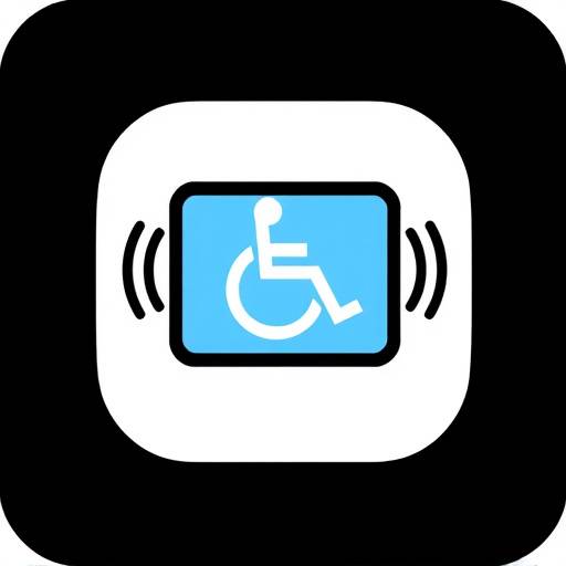 Icono de pantalla con ondas para lector de pantalla