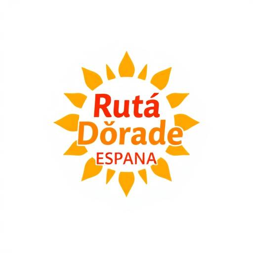 Logo de Ruta Dorada Espa&radic;&plusmn;a, un sol estilizado con tonos dorados y naranjas